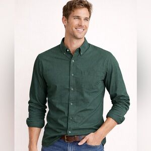 Bonobos men's Dobby houndstooth casual Slim Fit Button-Down Shirt green large